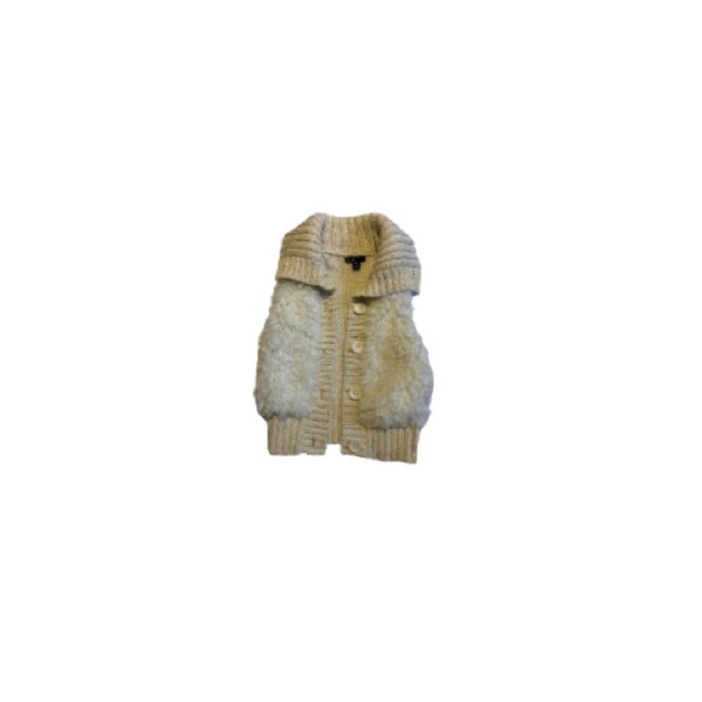 GAP Faux Sheepskin and Old Navy Faux Fur Vests - Girl’s Size 6/7